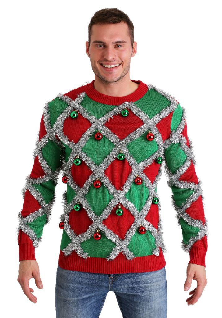 ugly sweater elf costume xmas christmas balls #christmas2019 - FACEinHOLE